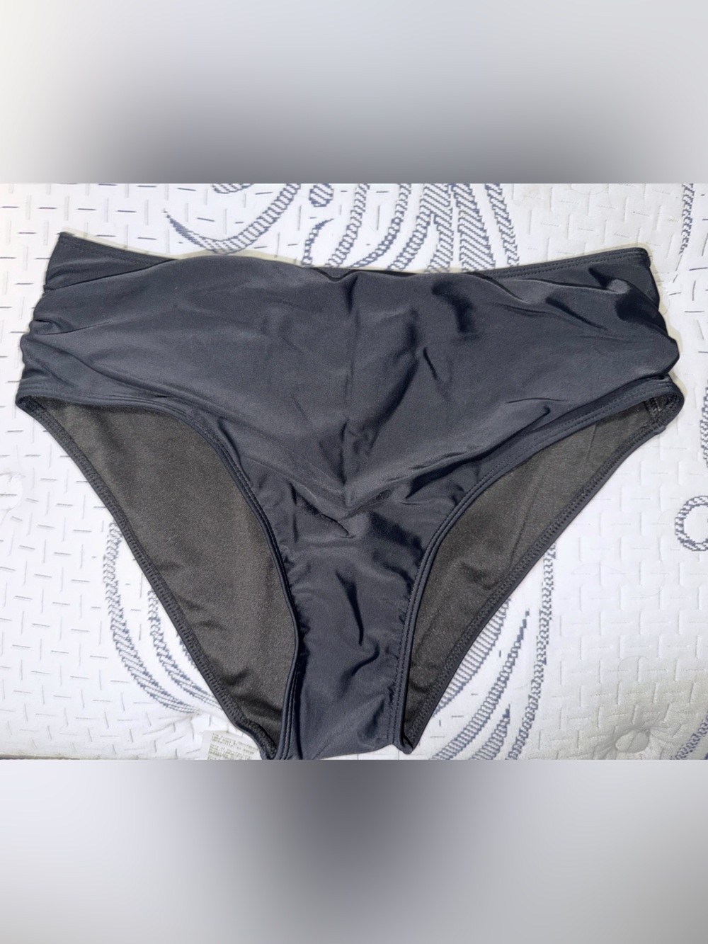 High-Waist Black Women's Bikini Bottom